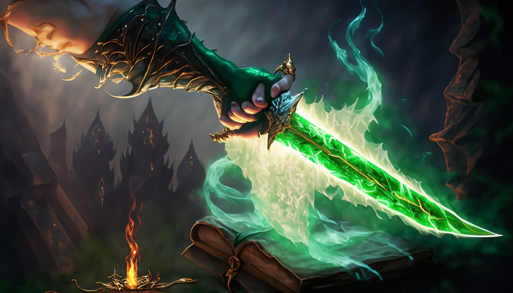 What is Green-Flame Blade 5e?